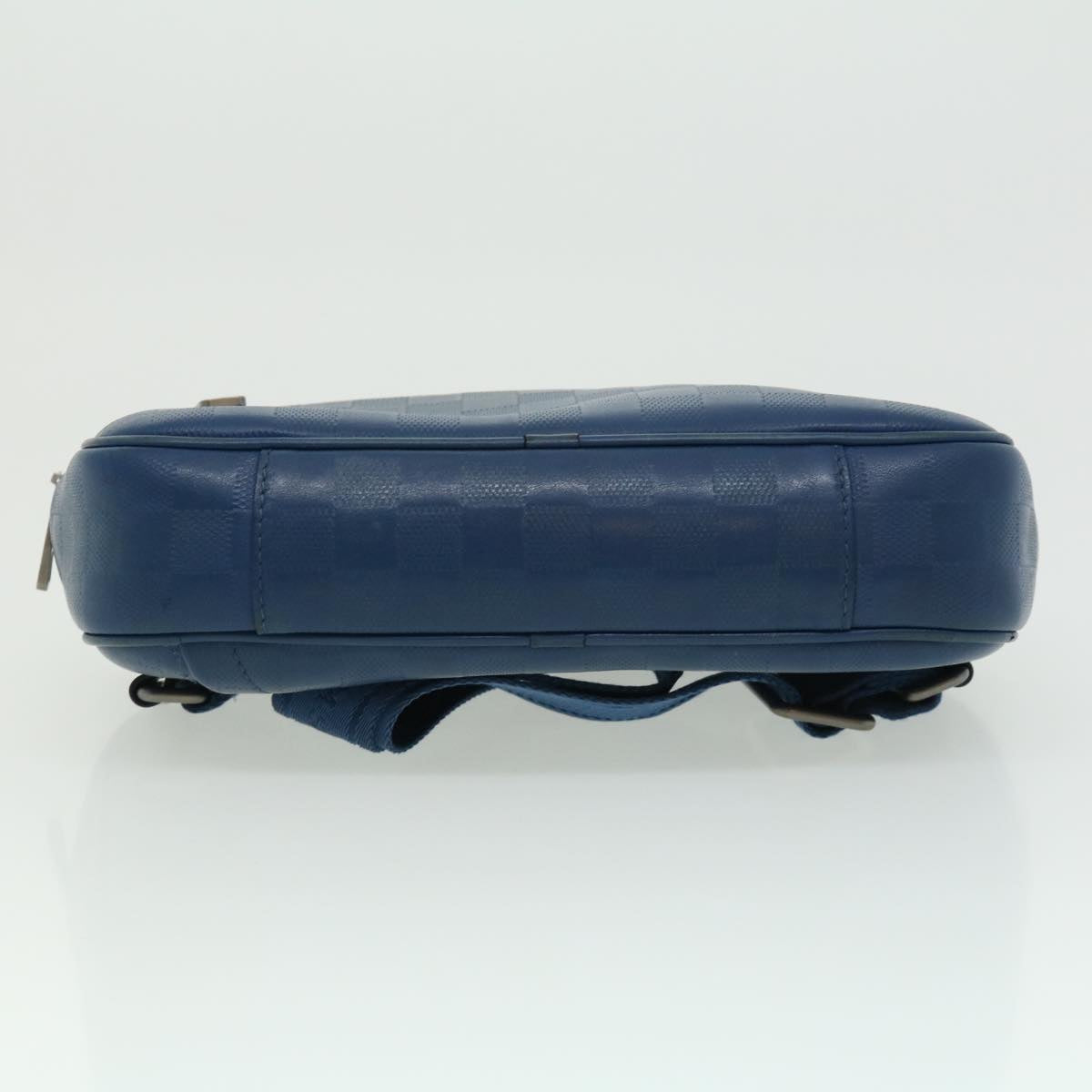 LOUIS VUITTON Damier Infini Ambreil Shoulder Bag Leather Blue N41354 LV  bs2075