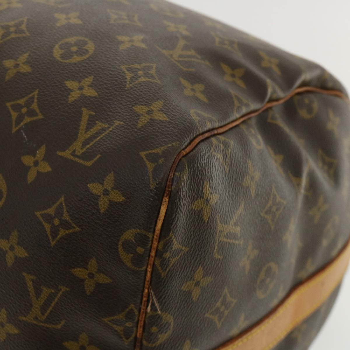 LOUIS VUITTON Monogram Keepall Bandouliere 55 Boston Bag M41414 LV Auth bs2116