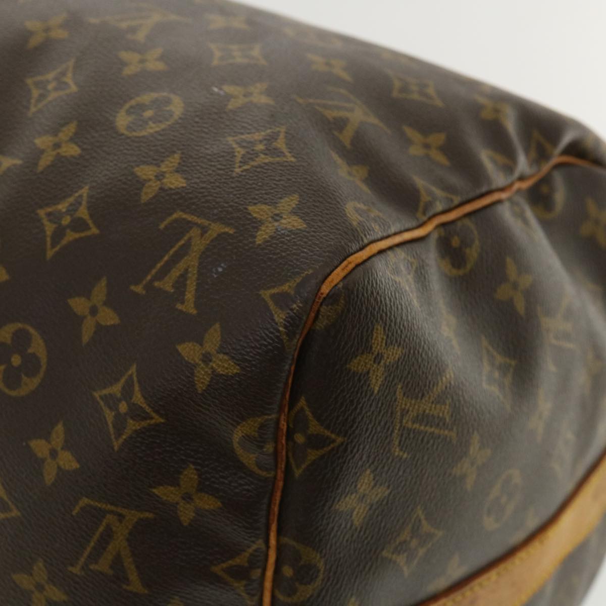 LOUIS VUITTON Monogram Keepall Bandouliere 55 Boston Bag M41414 LV Auth bs2116