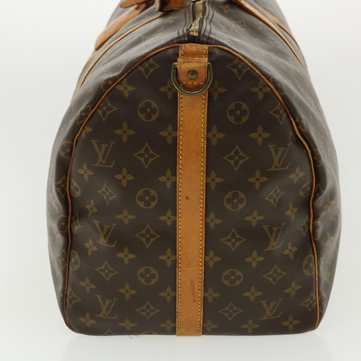 LOUIS VUITTON Monogram Keepall Bandouliere 55 Boston Bag M41414 LV Auth bs2116