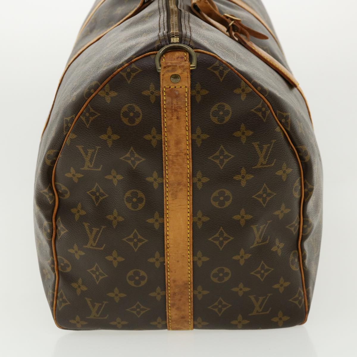 LOUIS VUITTON Monogram Keepall Bandouliere 55 Boston Bag M41414 LV Auth bs2116