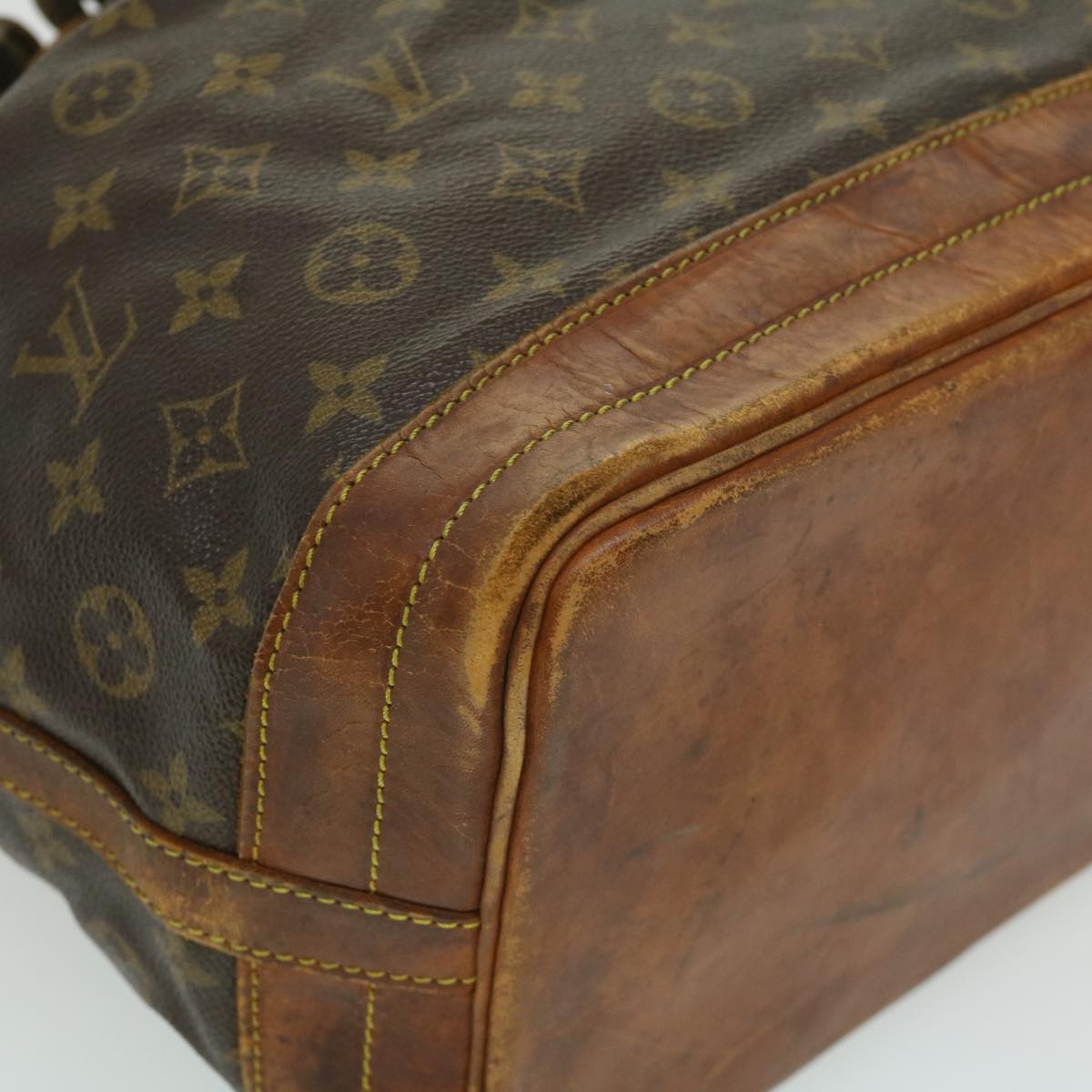 LOUIS VUITTON Monogram Noe Shoulder Bag M42224 LV Auth bs2162