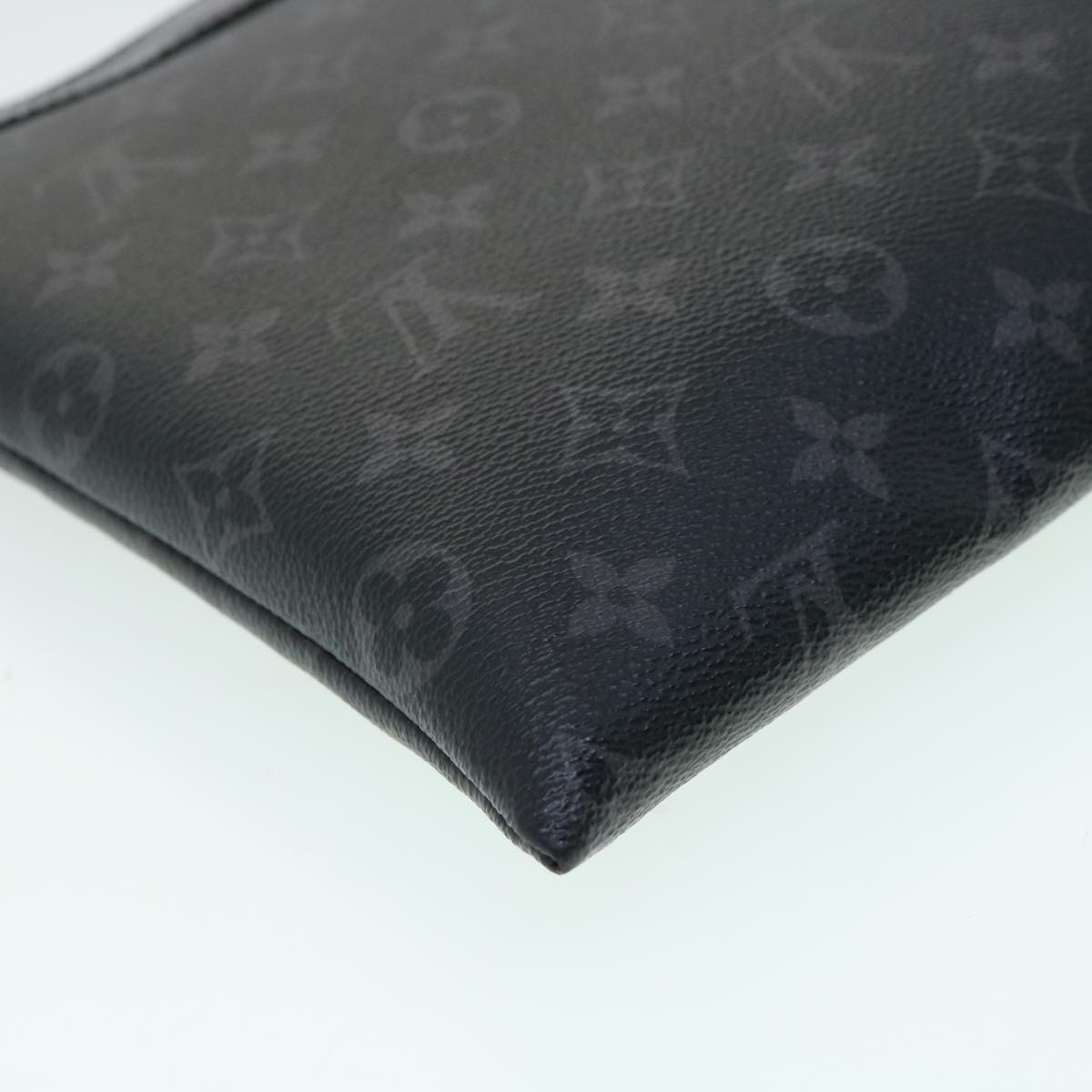 LOUIS VUITTON Monogram Eclipse Pochette Discovery Clutch Bag M62291 Auth bs2259