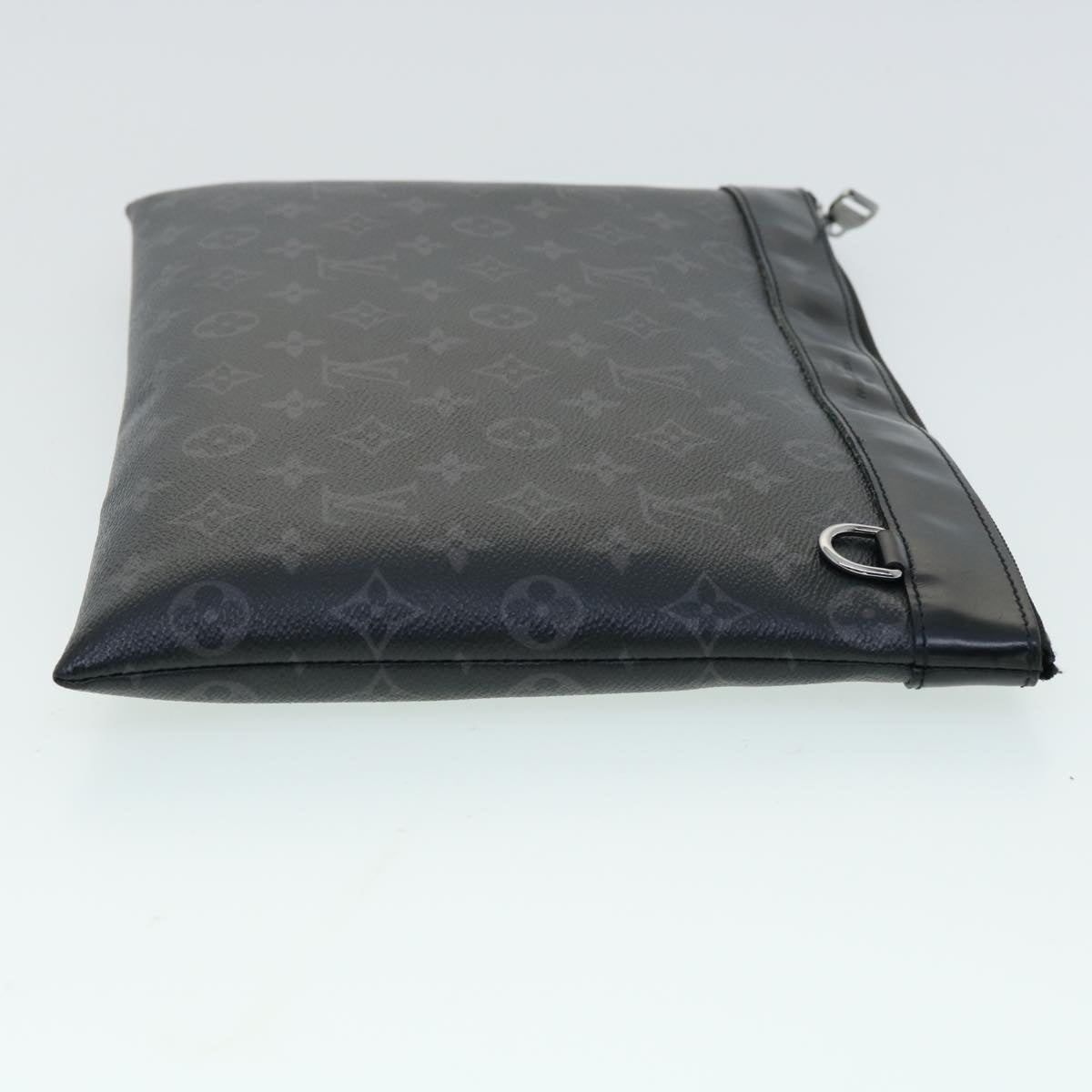 LOUIS VUITTON Monogram Eclipse Pochette Discovery Clutch Bag M62291 Auth bs2259