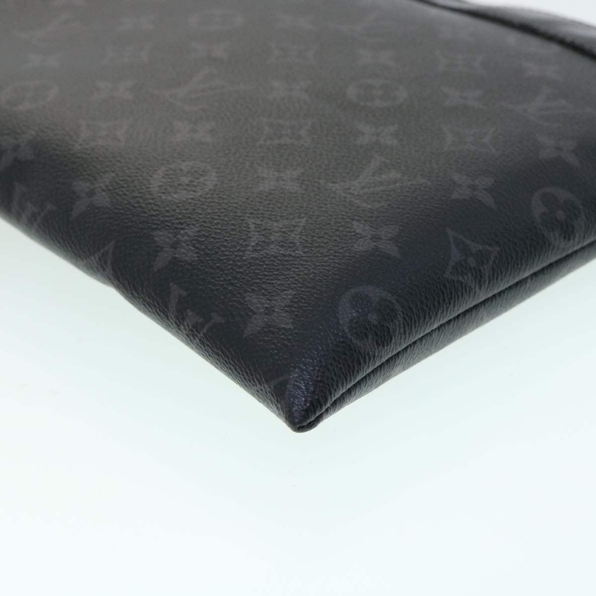 LOUIS VUITTON Monogram Eclipse Pochette Discovery Clutch Bag M62291 Auth bs2259