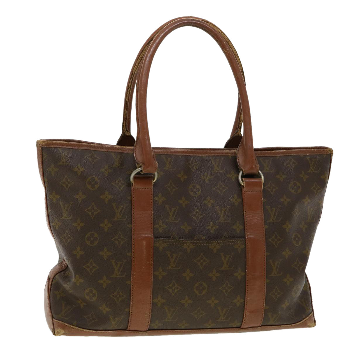 LOUIS VUITTON Monogram Sac Weekend PM Hand Bag M42425 LV Auth bs2314