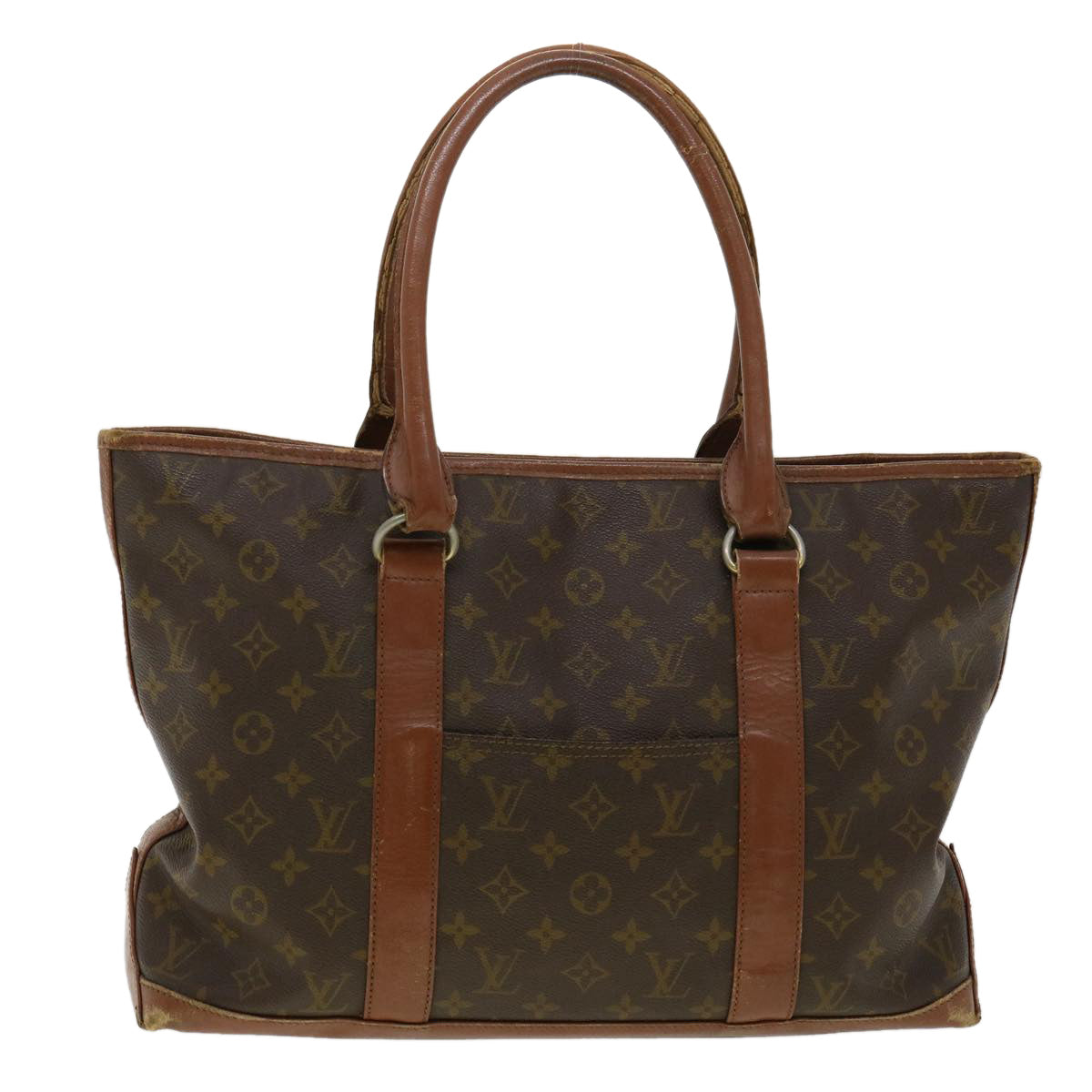 LOUIS VUITTON Monogram Sac Weekend PM Hand Bag M42425 LV Auth bs2314