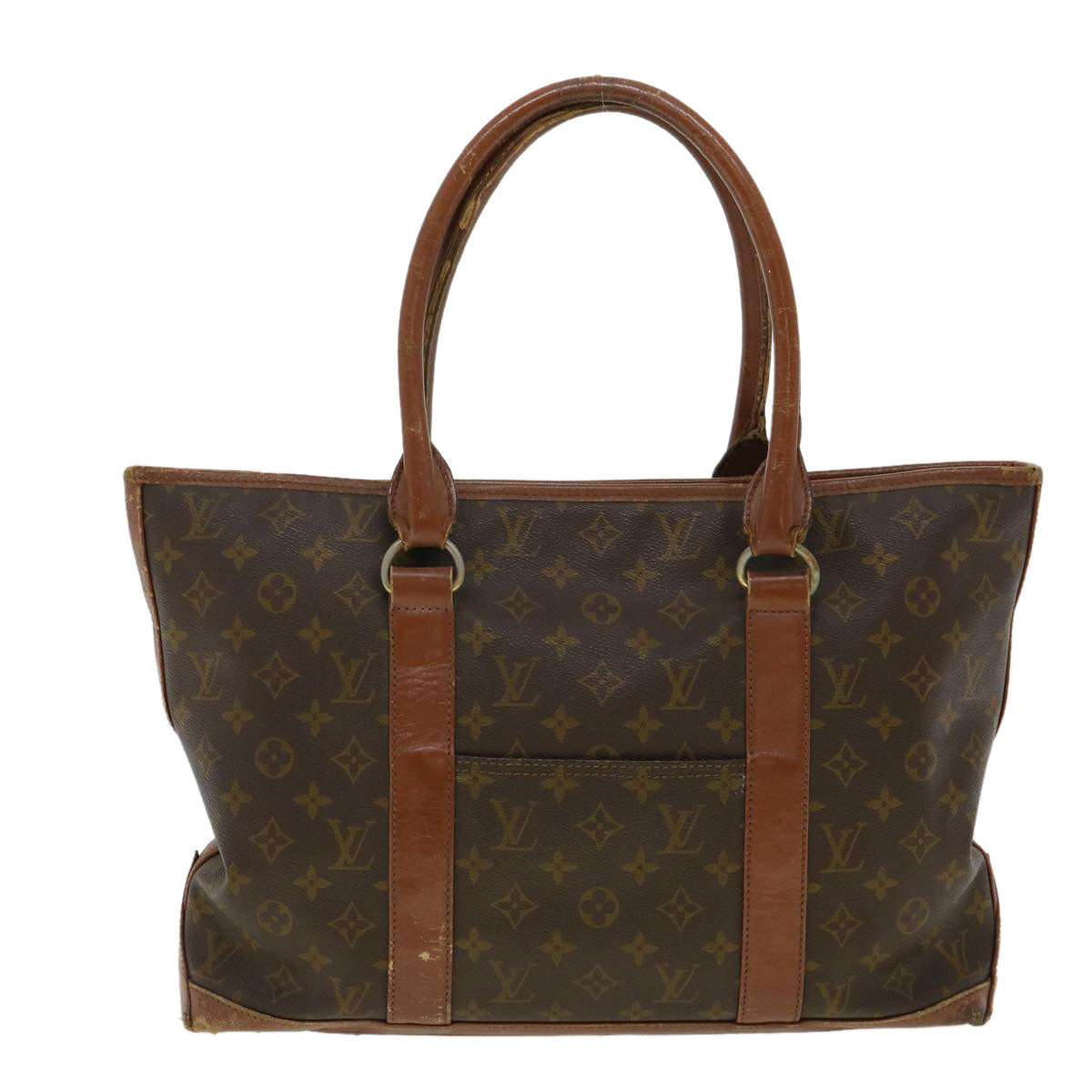 LOUIS VUITTON Monogram Sac Weekend PM Hand Bag M42425 LV Auth bs2314