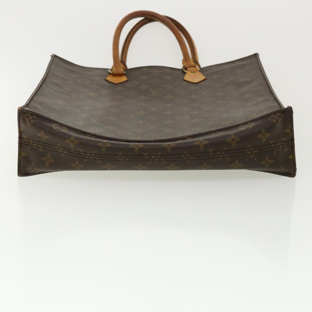 LOUIS VUITTON Monogram Sac Plat Hand Bag M51140 LV Auth bs2333