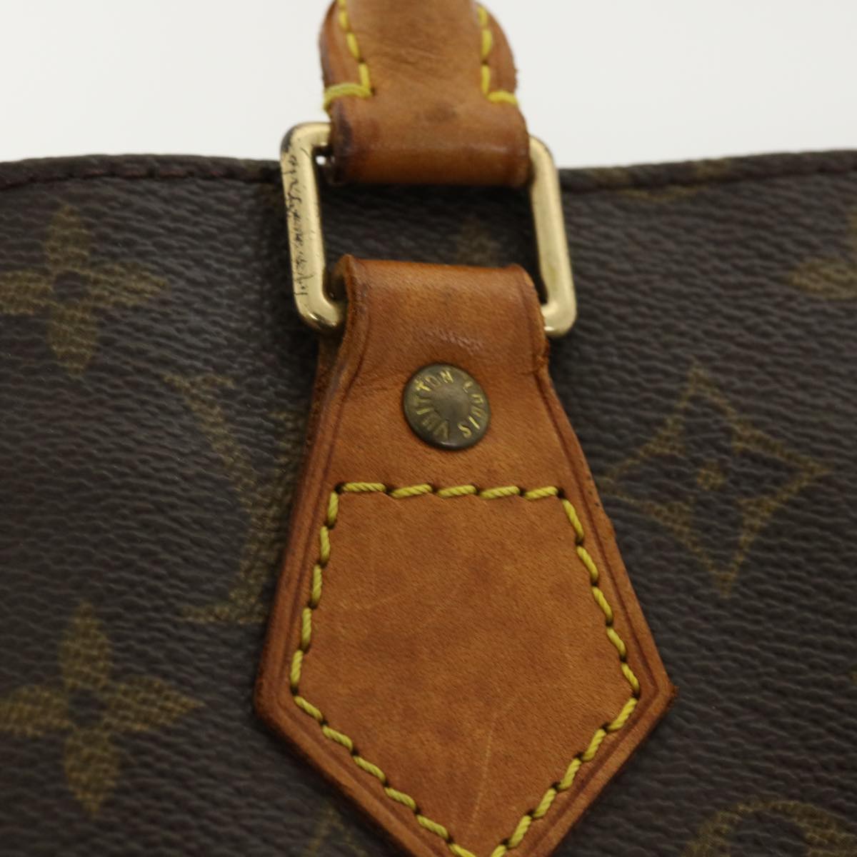 LOUIS VUITTON Monogram Sac Plat Hand Bag M51140 LV Auth bs2333