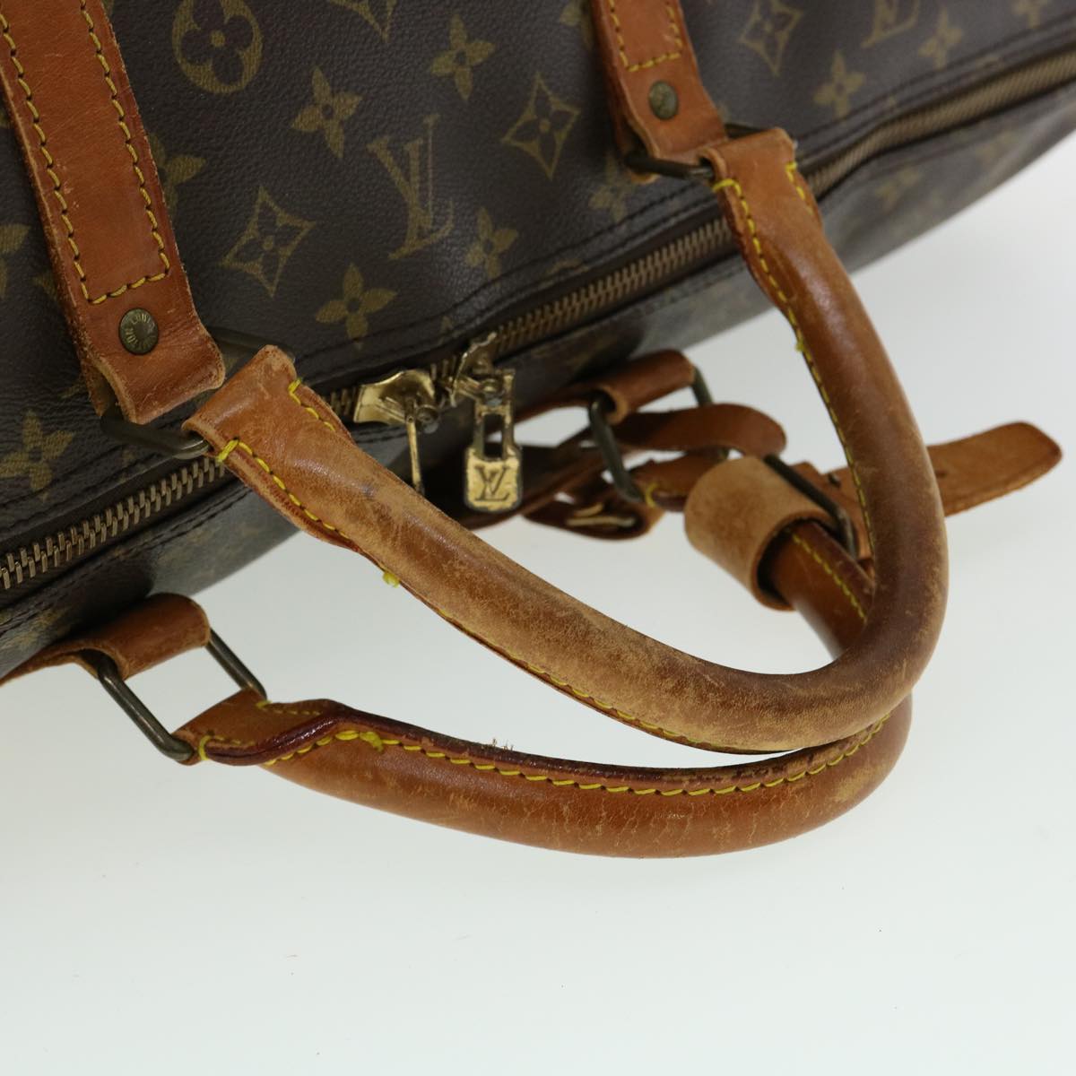 LOUIS VUITTON Monogram Keepall Bandouliere 60 Boston Bag M41412 LV Auth bs2336