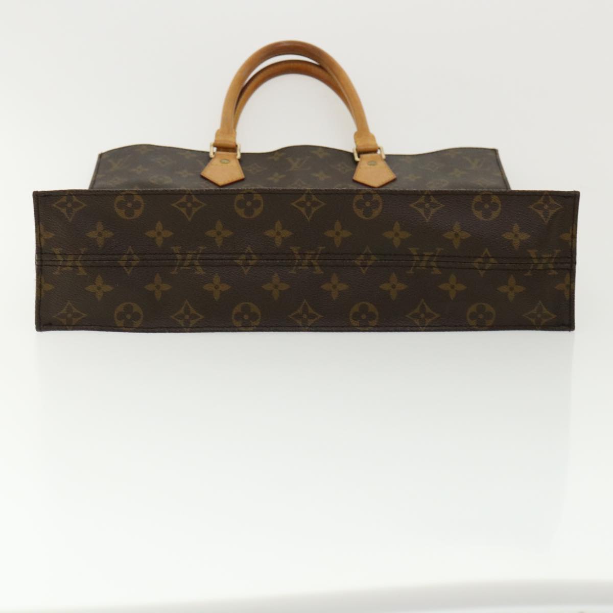 LOUIS VUITTON Monogram Sac Plat Hand Bag M51140 LV Auth bs2348