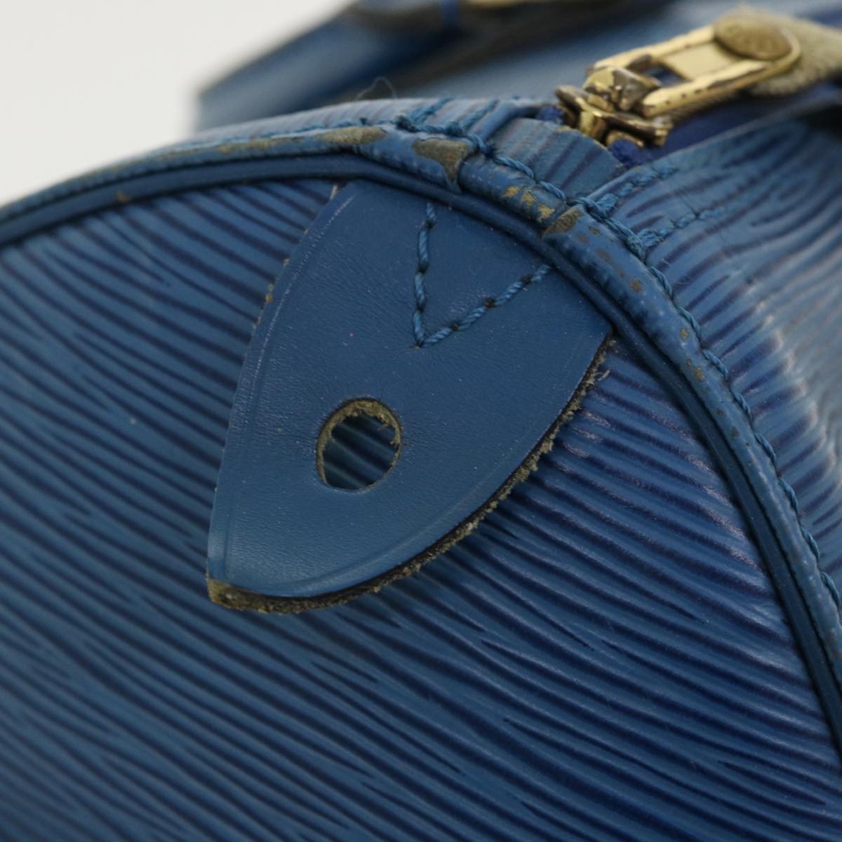 LOUIS VUITTON Epi Speedy 30 Hand Bag Blue M43005 LV Auth bs2359