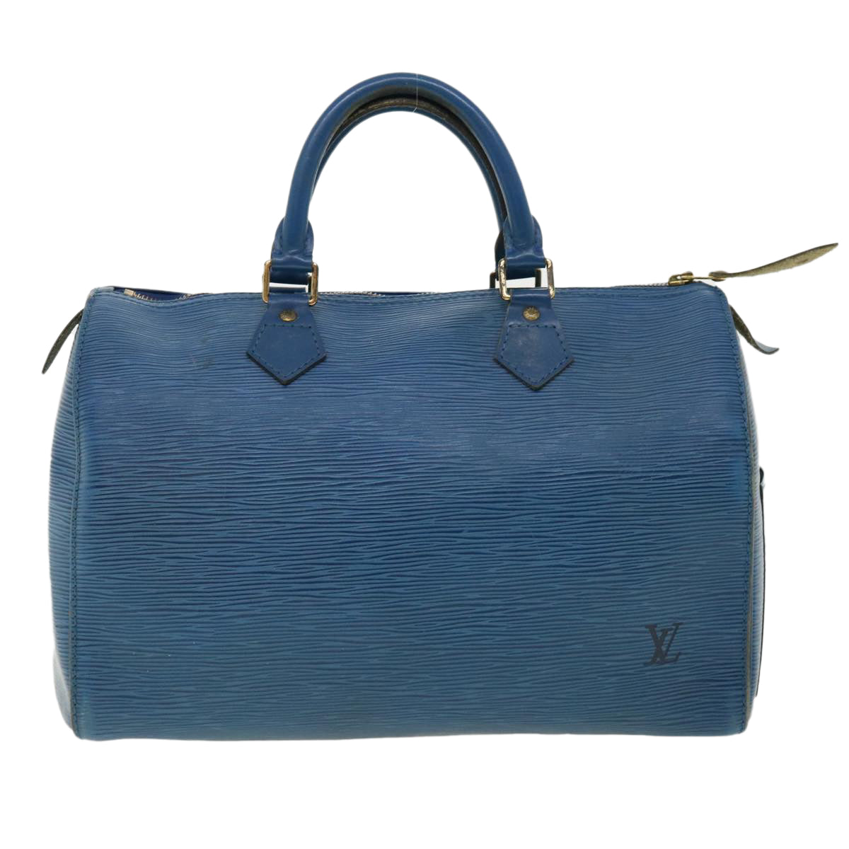 LOUIS VUITTON Epi Speedy 30 Hand Bag Blue M43005 LV Auth bs2359