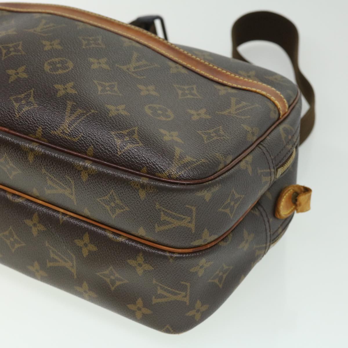 LOUIS VUITTON Monogram Reporter PM Shoulder Bag M45254 LV Auth bs2396