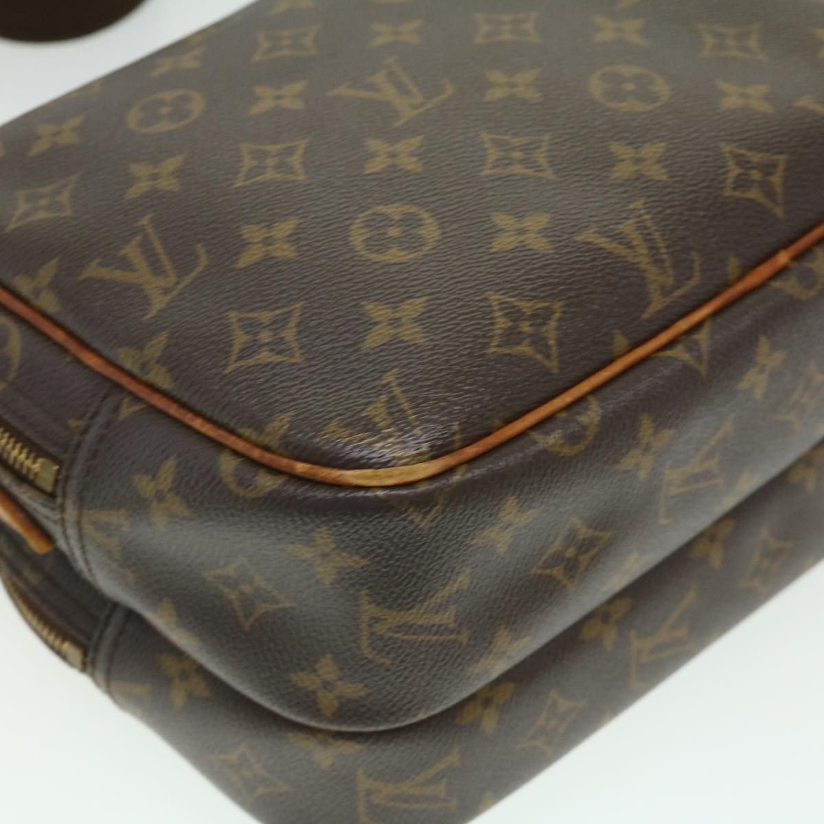 LOUIS VUITTON Monogram Reporter PM Shoulder Bag M45254 LV Auth bs2396