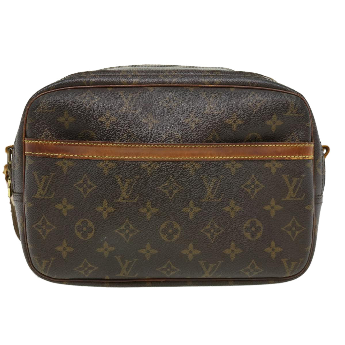 LOUIS VUITTON Monogram Reporter PM Shoulder Bag M45254 LV Auth bs2396