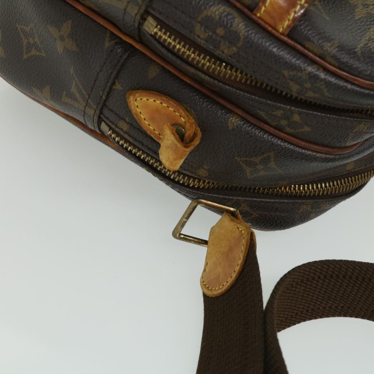 LOUIS VUITTON Monogram Reporter PM Shoulder Bag M45254 LV Auth bs2396