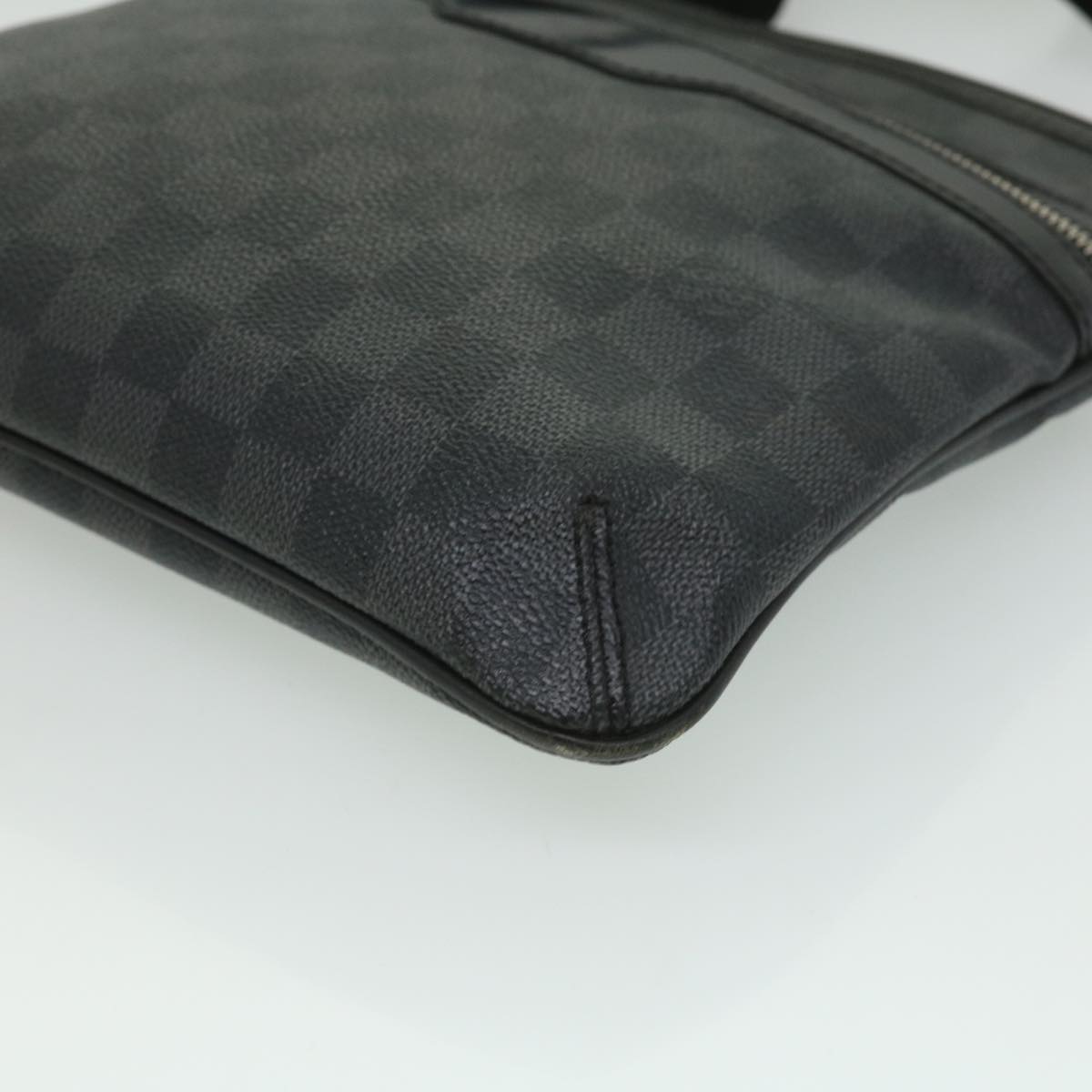 LOUIS VUITTON Damier Graphite Thomas Shoulder Bag N58028 LV Auth bs2399