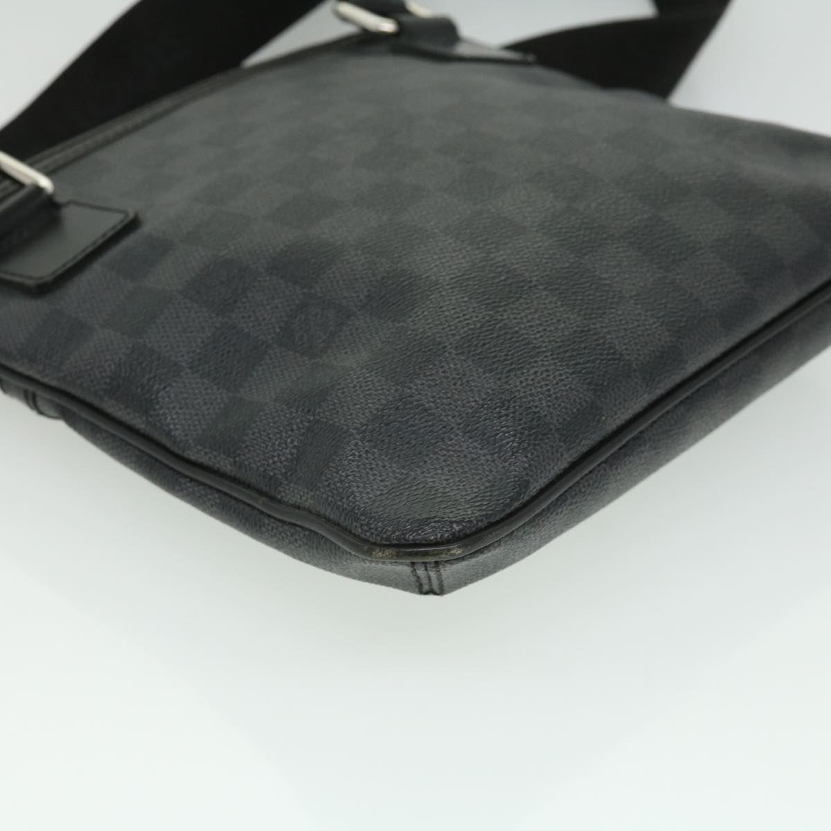 LOUIS VUITTON Damier Graphite Thomas Shoulder Bag N58028 LV Auth bs2399