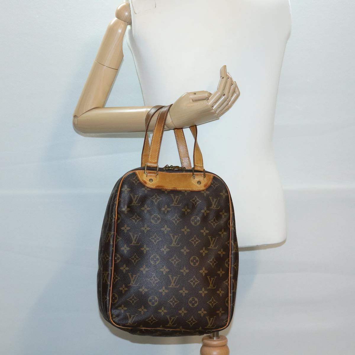 LOUIS VUITTON Monogram Excursion Hand Bag M41450 LV Auth bs2439