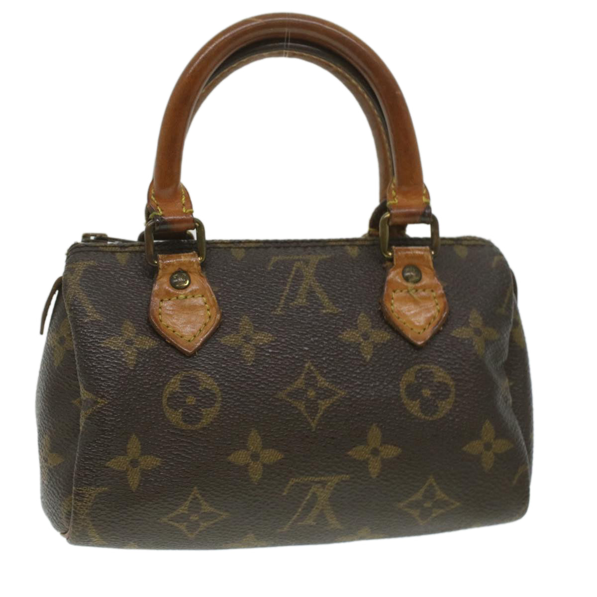 LOUIS VUITTON Monogram Mini Speedy Hand Bag M41534 LV Auth bs2474