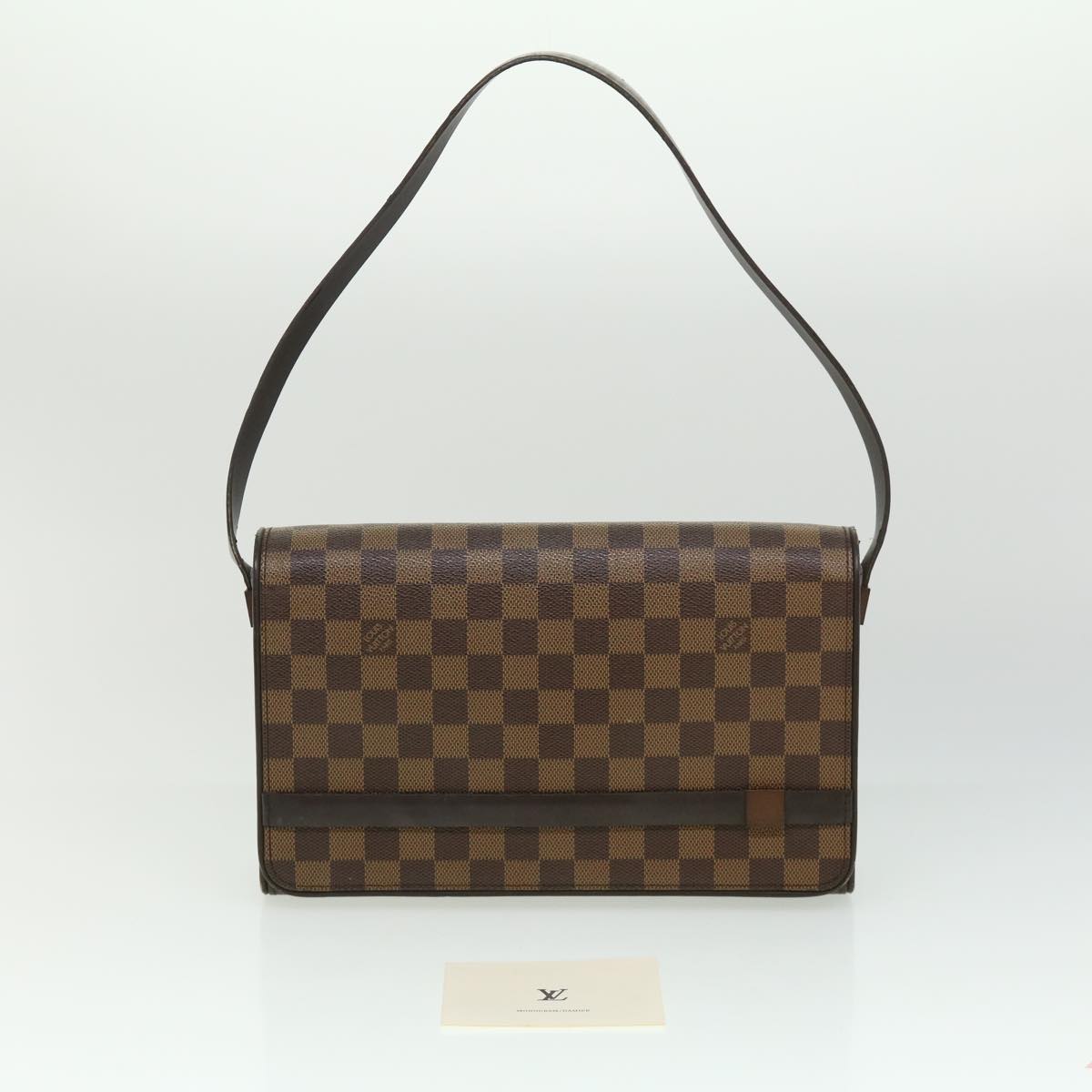 LOUIS VUITTON Damier Ebene Tribeca Ron Shoulder Bag N51160 LV Auth bs2483