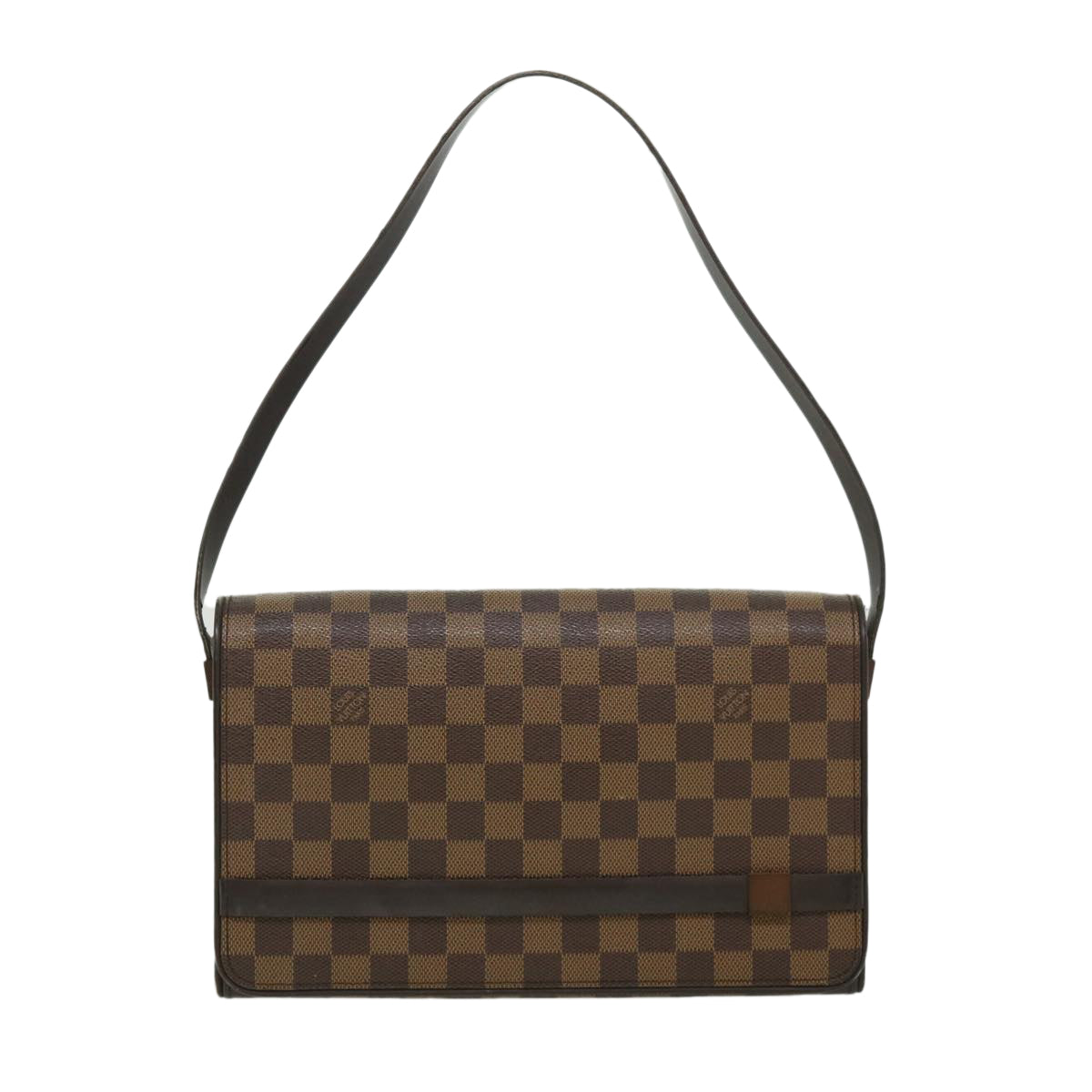 LOUIS VUITTON Damier Ebene Tribeca Ron Shoulder Bag N51160 LV Auth bs2483