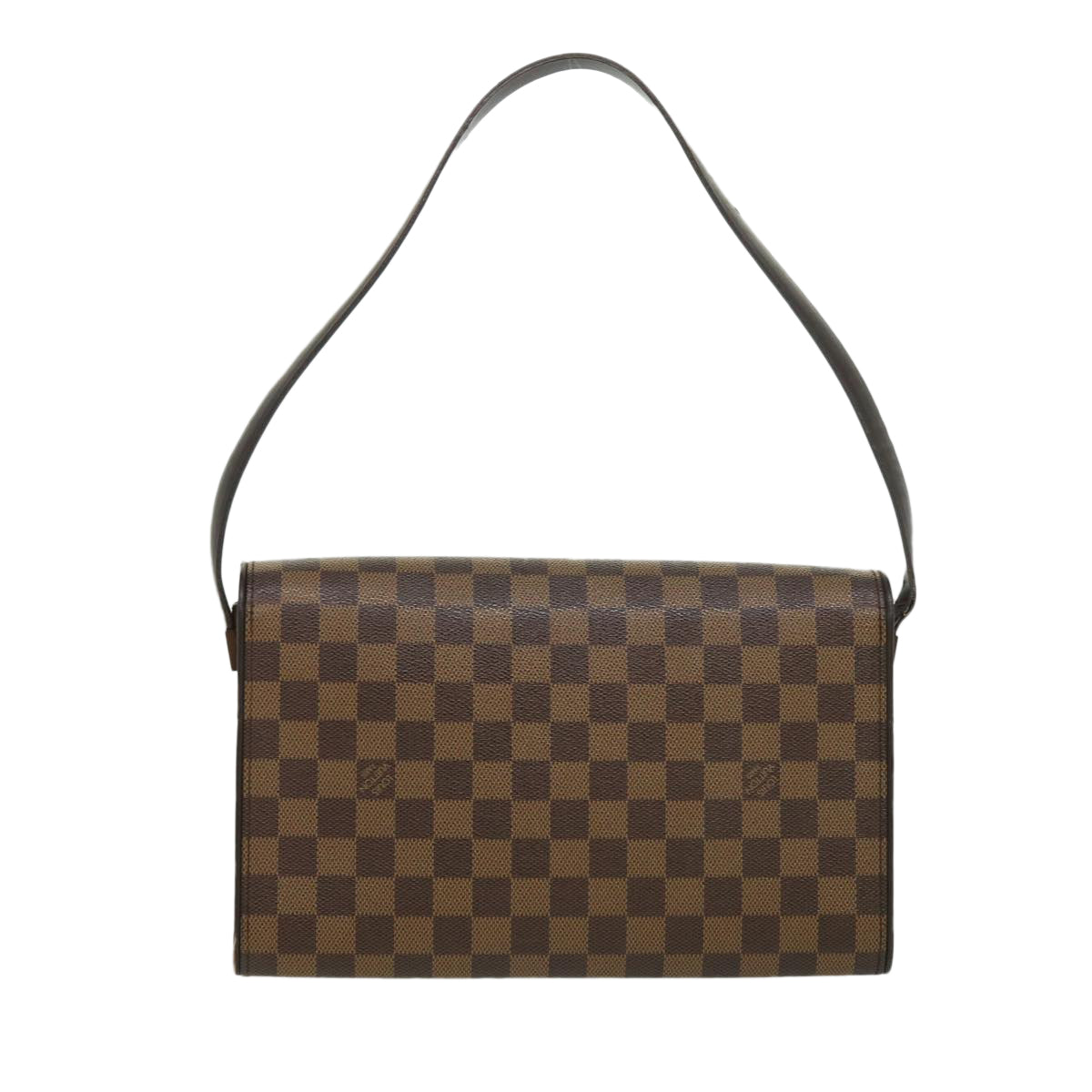 LOUIS VUITTON Damier Ebene Tribeca Ron Shoulder Bag N51160 LV Auth bs2483