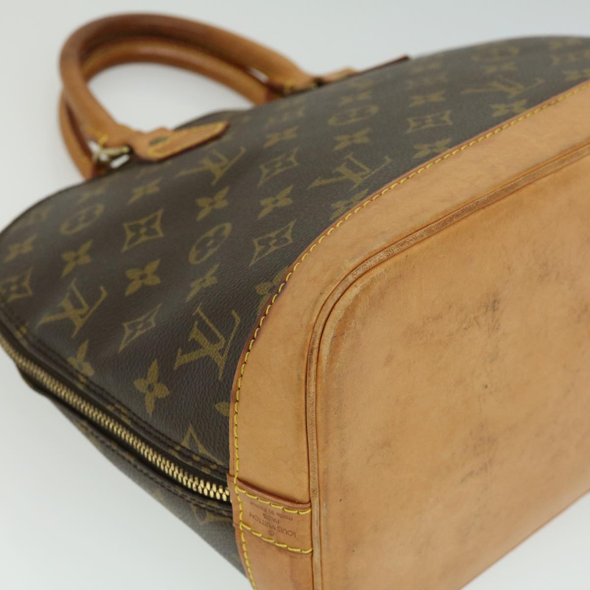 LOUIS VUITTON Monogram Alma Hand Bag M51130 LV Auth bs2502