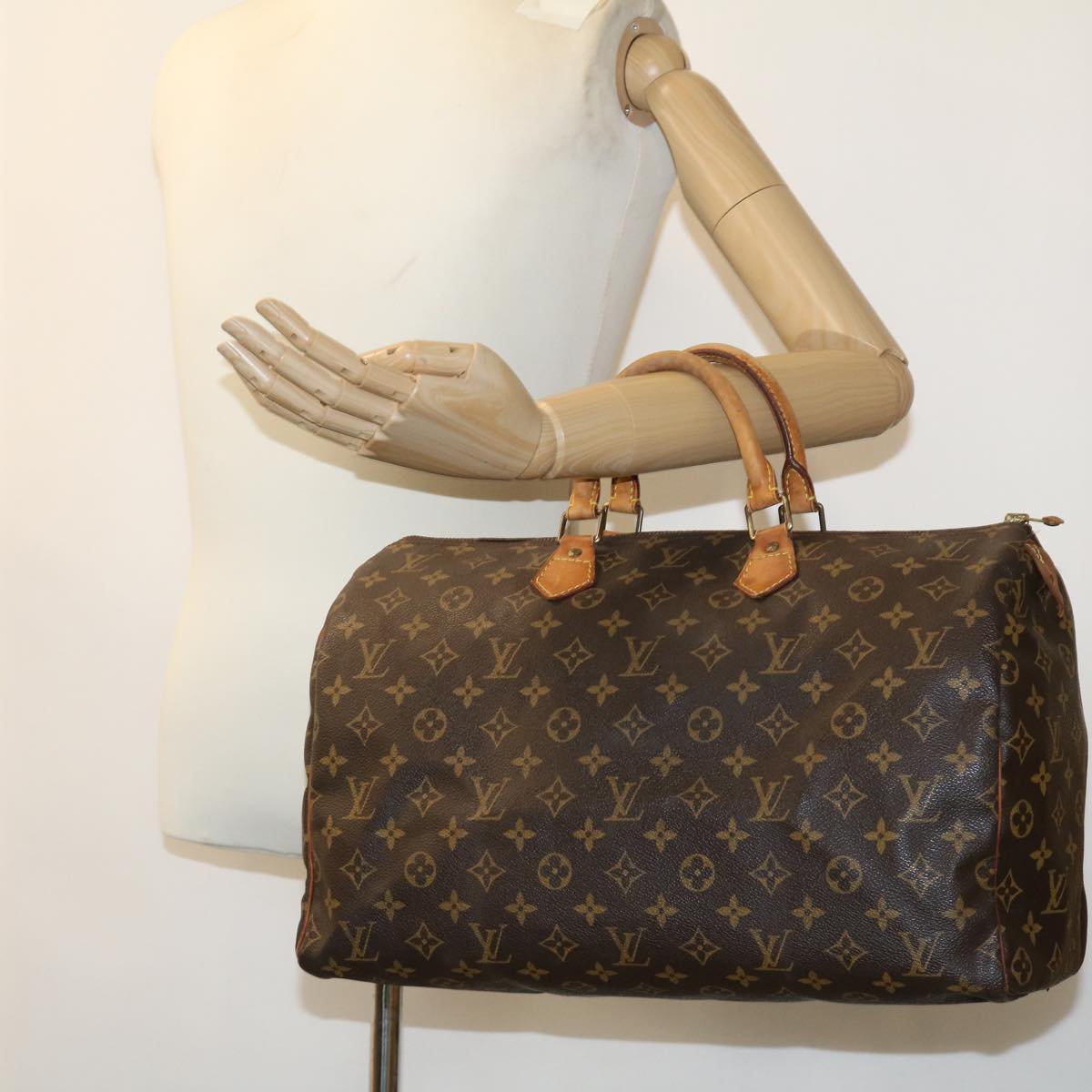 LOUIS VUITTON Monogram Speedy 40 Hand Bag M41522 LV Auth bs2506