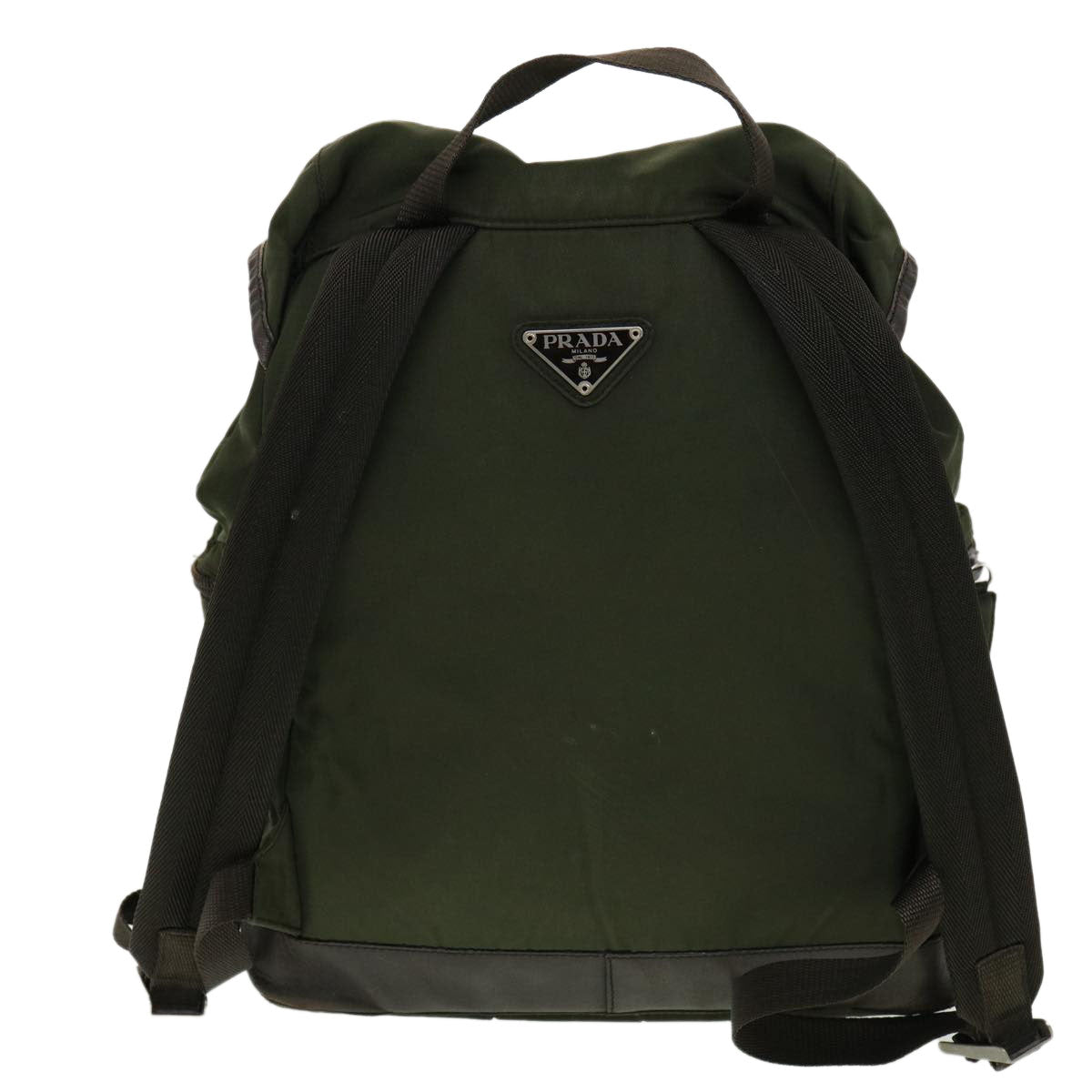 PRADA Backpack Nylon Khaki Auth bs2520 - 0