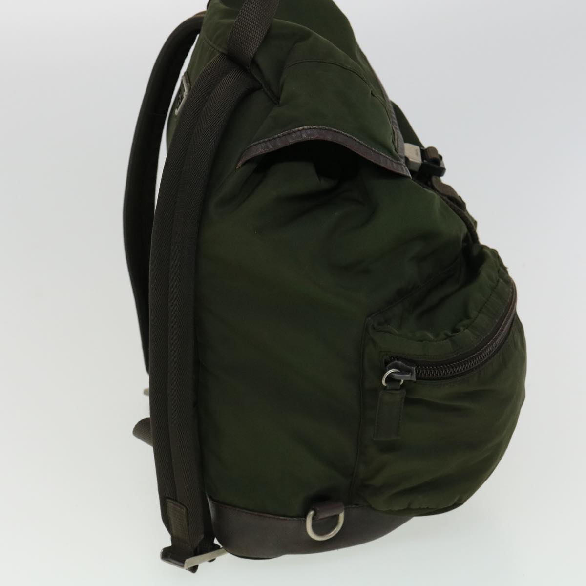 PRADA Backpack Nylon Khaki Auth bs2520
