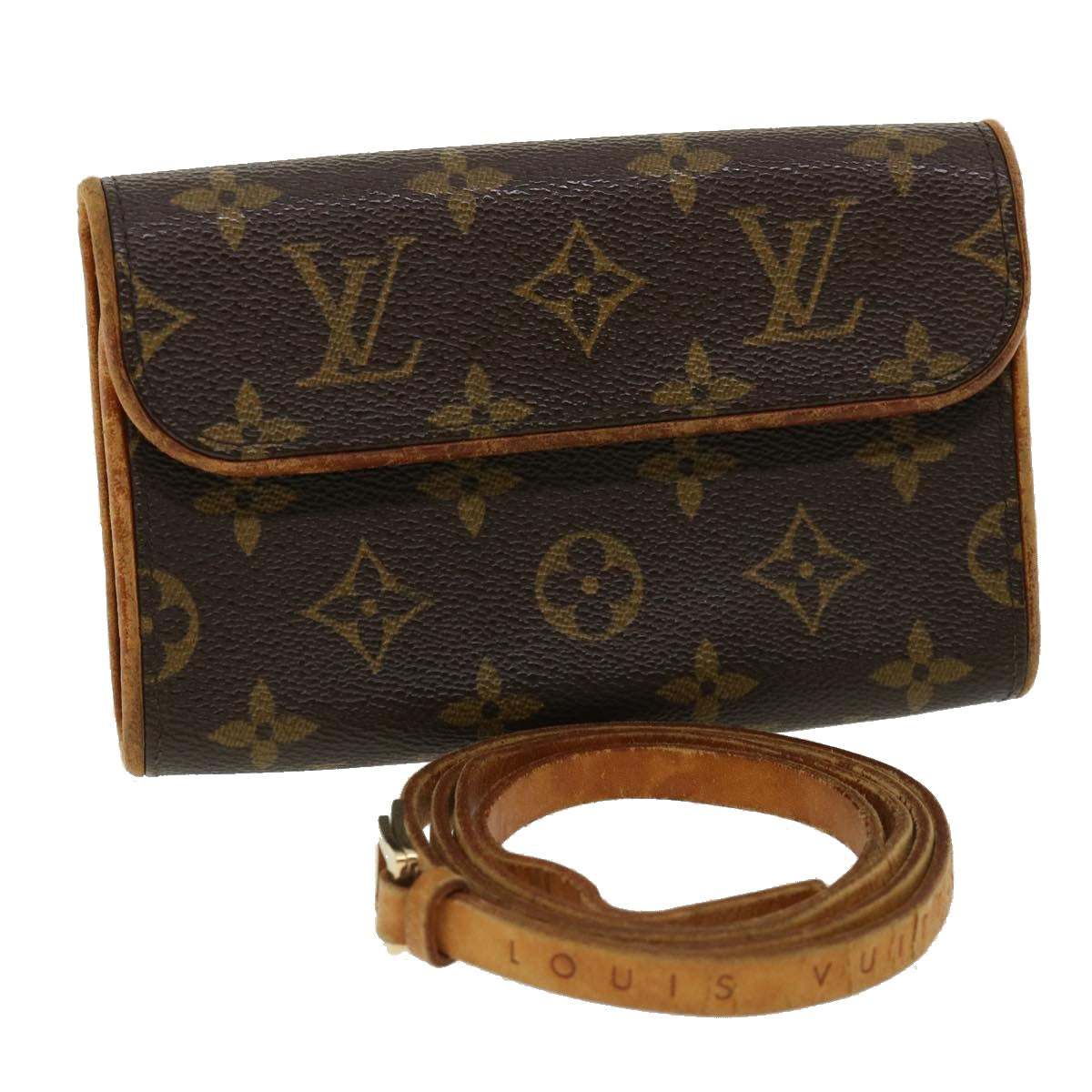 LOUIS VUITTON Monogram Pochette Florentine Waist Bag M51855 LV Auth bs2581