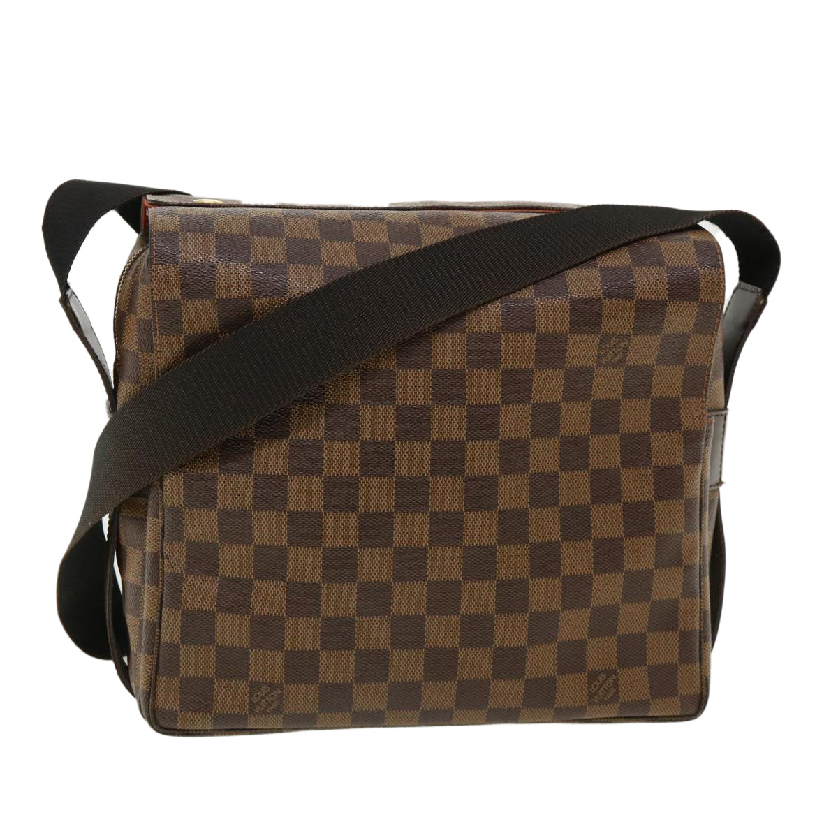 LOUIS VUITTON Damier Ebene Naviglio Shoulder Bag N45255 LV Auth bs2623