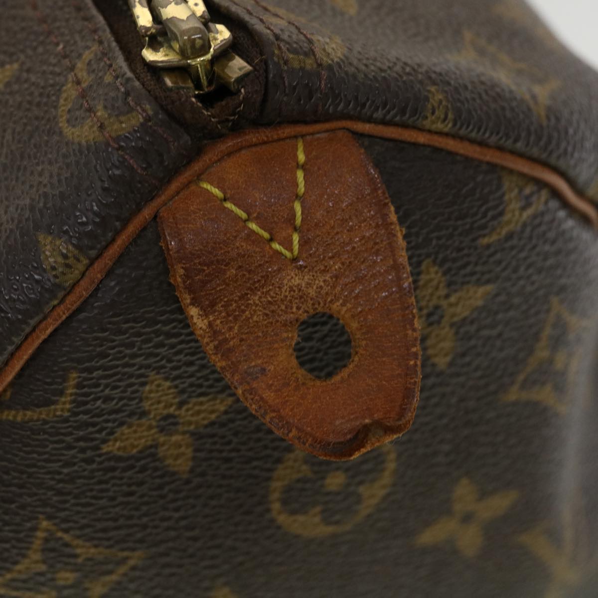 LOUIS VUITTON Monogram Speedy 35 Hand Bag M41524 LV Auth bs2732