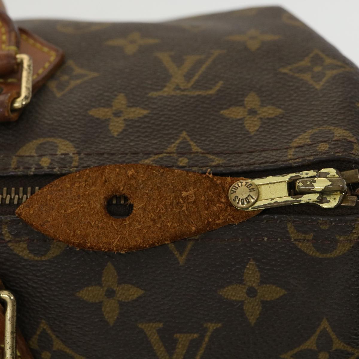 LOUIS VUITTON Monogram Speedy 35 Hand Bag M41524 LV Auth bs2732