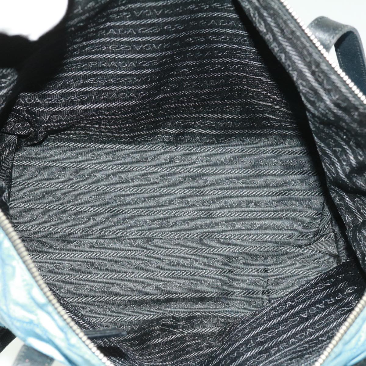 PRADA Quilted Shoulder Bag Nylon Blue Auth bs2785