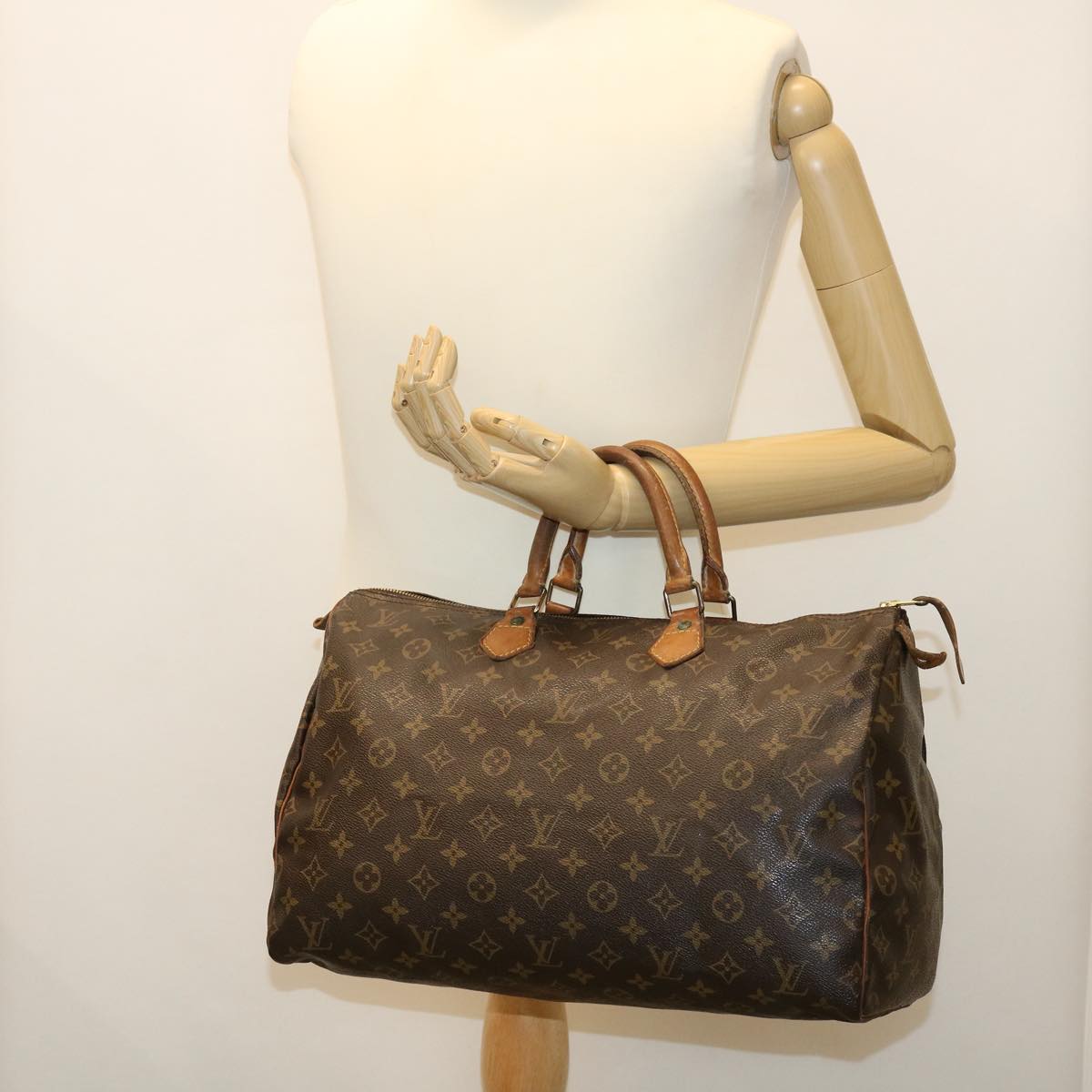 LOUIS VUITTON Monogram Speedy 40 Hand Bag M41522 LV Auth bs2893