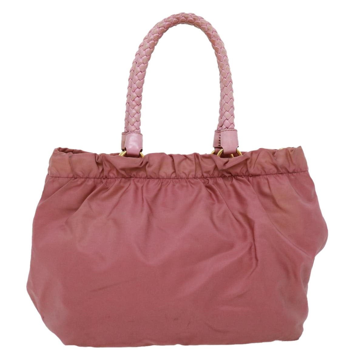 PRADA Hand Bag Nylon Pink Auth bs2904 - 0