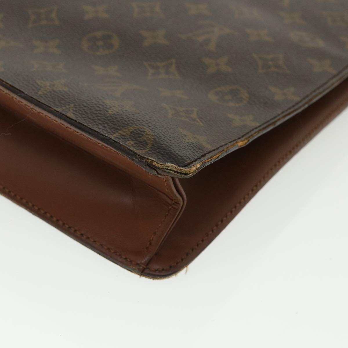 LOUIS VUITTON Monogram Porte Documents Bandouliere Briefcase M53338 Auth bs3003