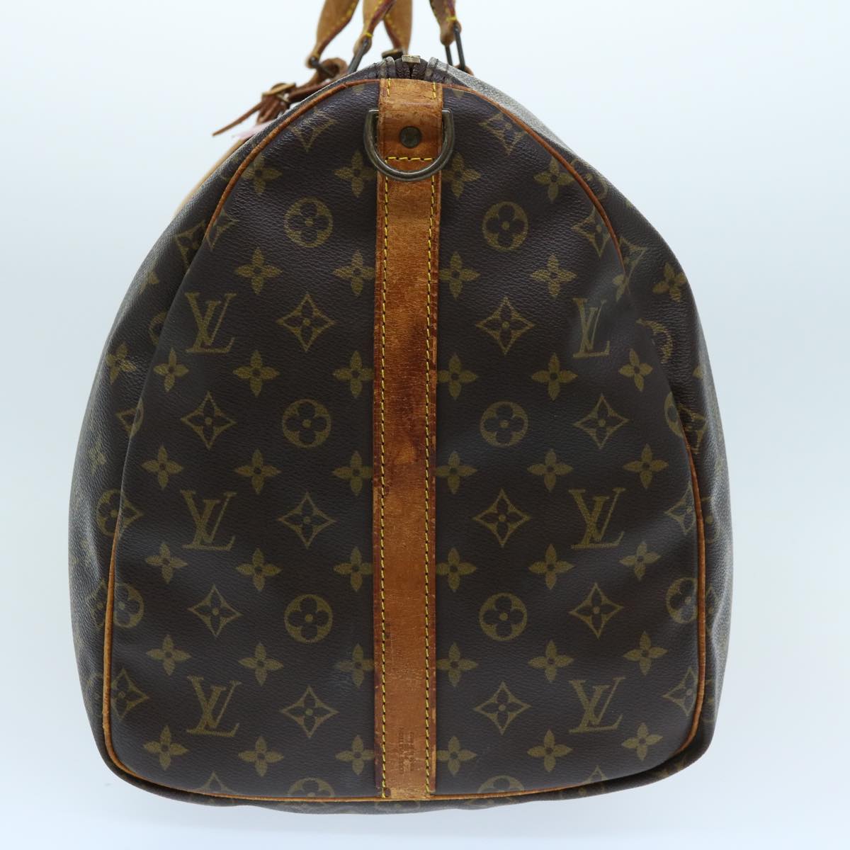 LOUIS VUITTON Monogram Keepall Bandouliere 55 Boston Bag M41414 LV Auth bs3098