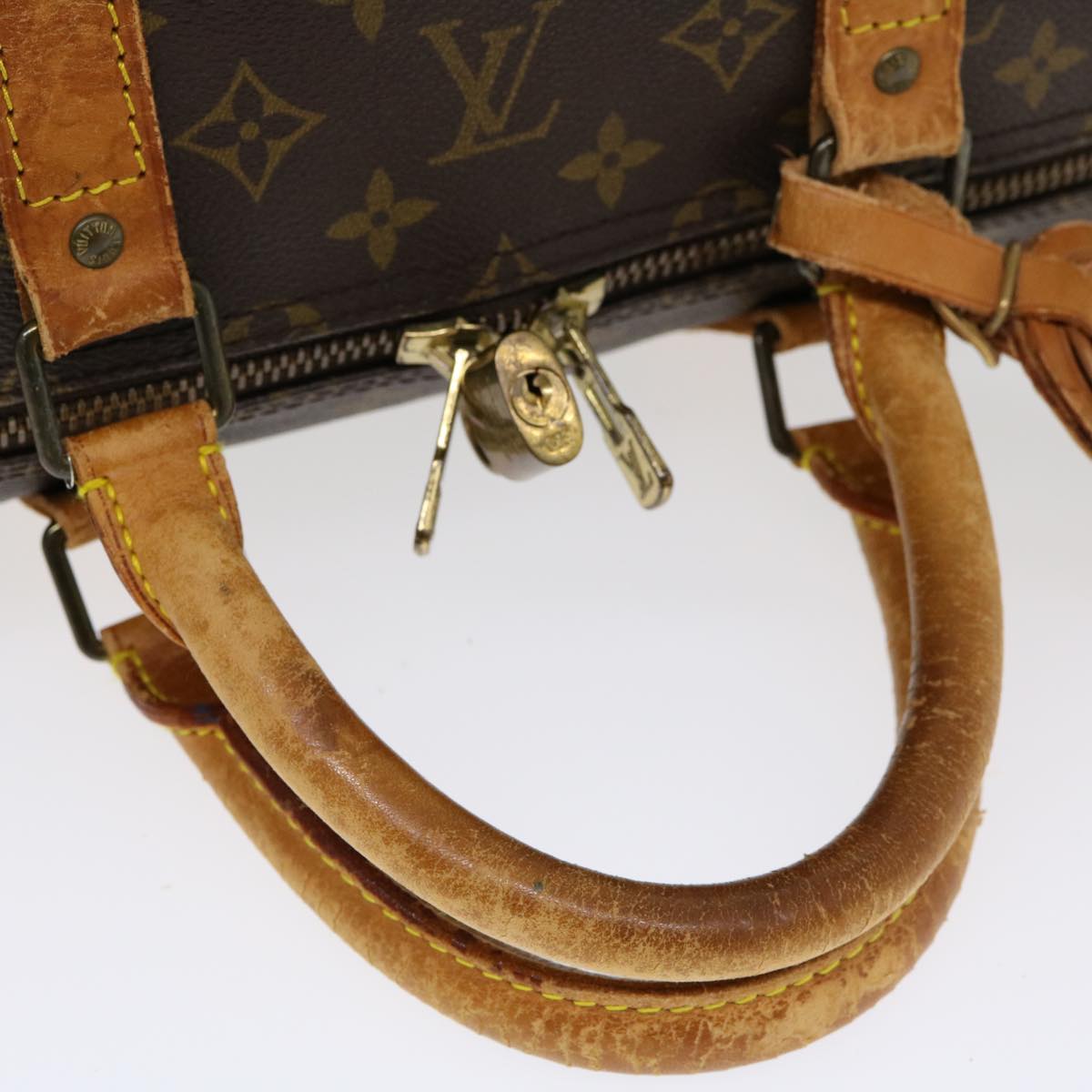 LOUIS VUITTON Monogram Keepall Bandouliere 55 Boston Bag M41414 LV Auth bs3098