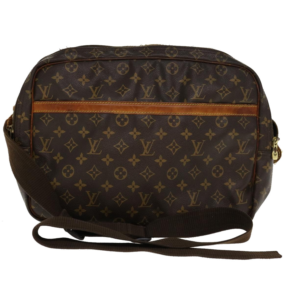 LOUIS VUITTON Monogram Reporter GM Shoulder Bag M45252 LV Auth bs3118