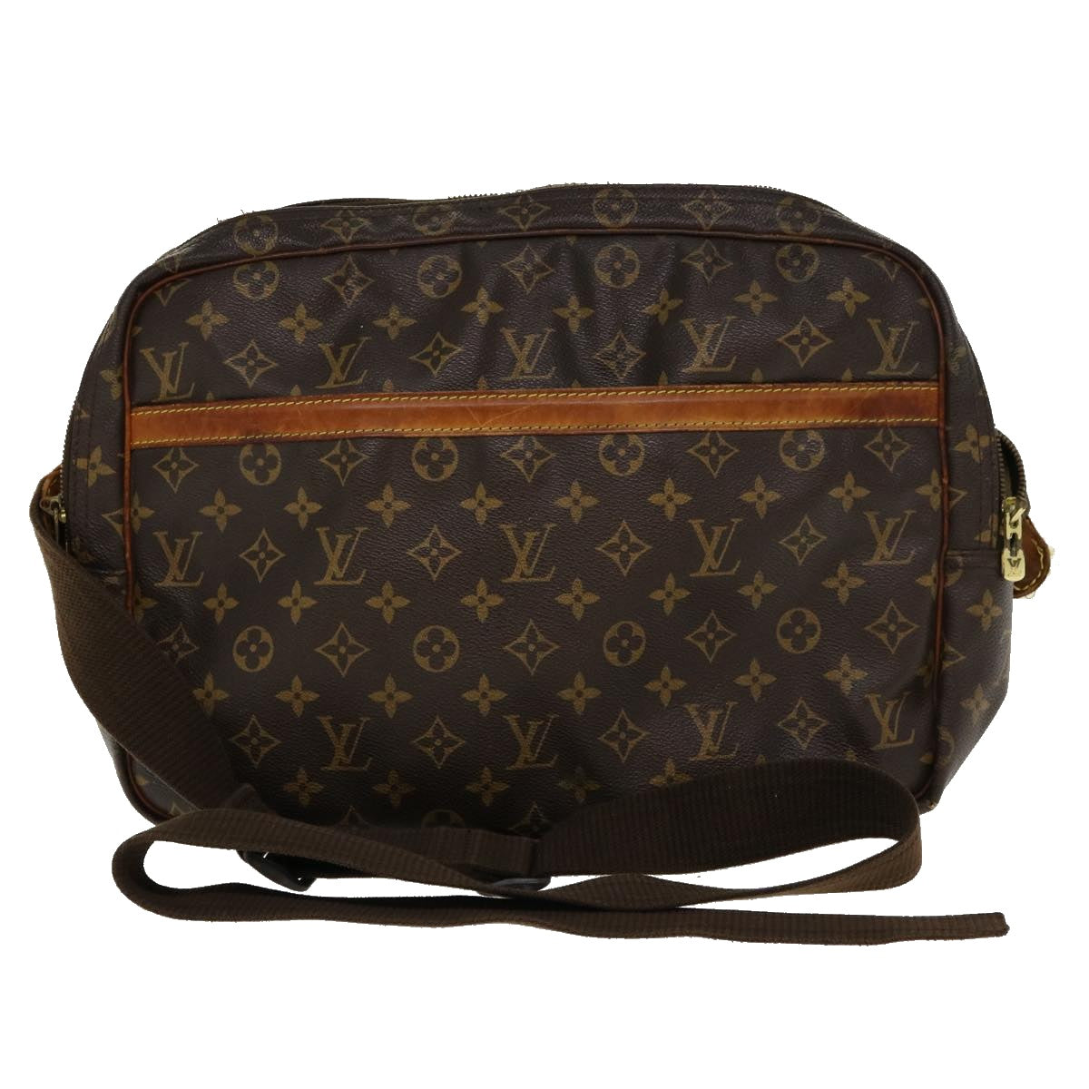 LOUIS VUITTON Monogram Reporter GM Shoulder Bag M45252 LV Auth bs3118