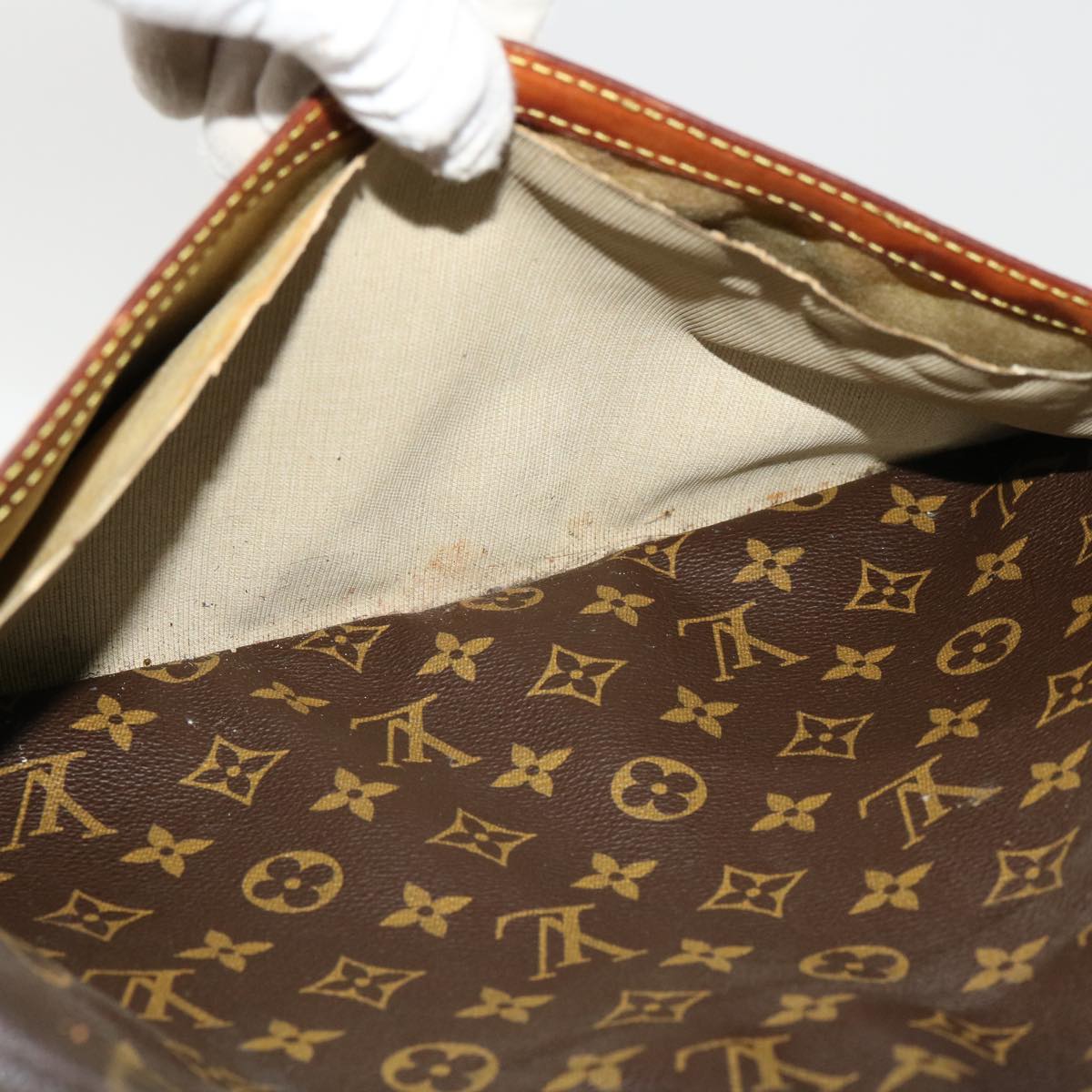 LOUIS VUITTON Monogram Reporter GM Shoulder Bag M45252 LV Auth bs3118