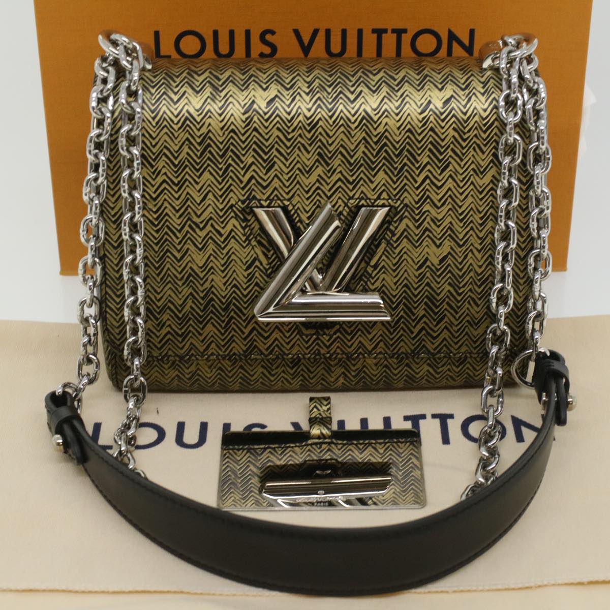 LOUIS VUITTON Epi Twist PM Shoulder Bag Gold LV Auth bs3149A