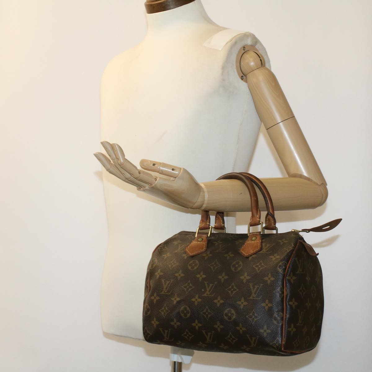 LOUIS VUITTON Monogram Speedy 25 Hand Bag M41528 LV Auth bs3181