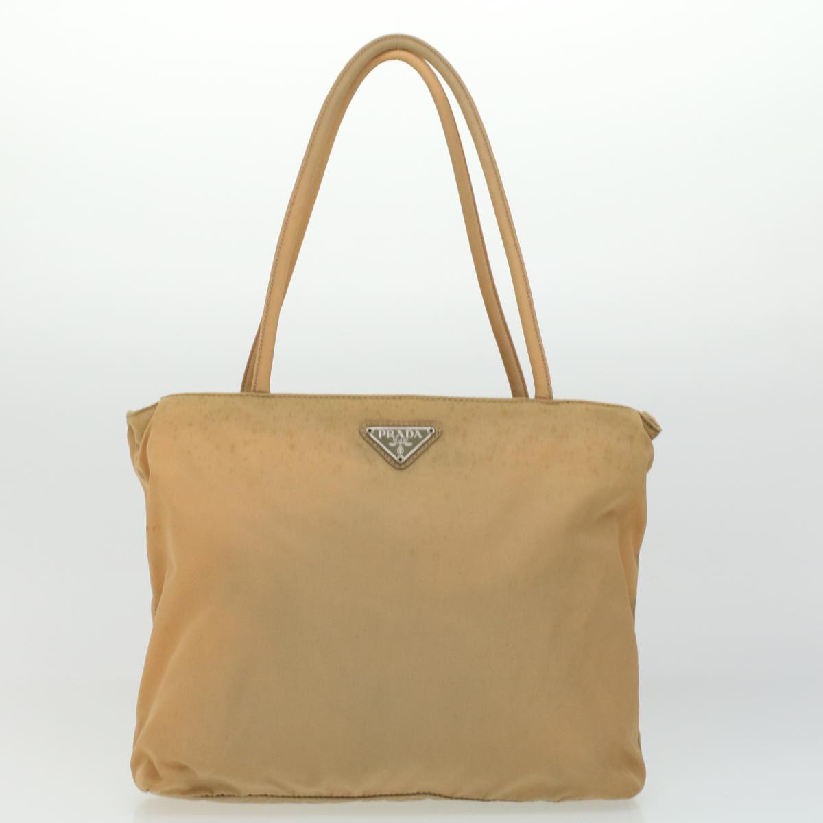 PRADA Shoulder Bag Hand Bag Nylon 3Set Beige Black Auth bs3192 - 0
