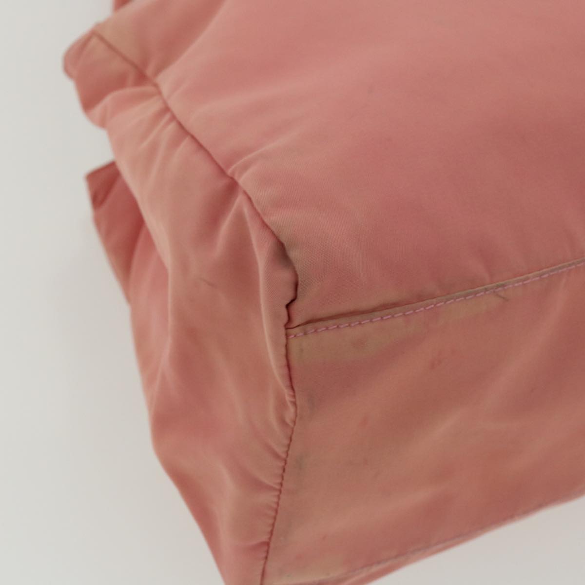 PRADA Hand Bag Nylon Pink Auth bs3221